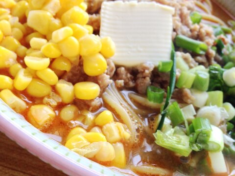 お家で簡単♪北海道風味噌ラーメン